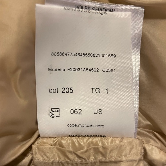 Moncler serifur giubbotto pink coat with detachable fur hood - Picture 8 of 10